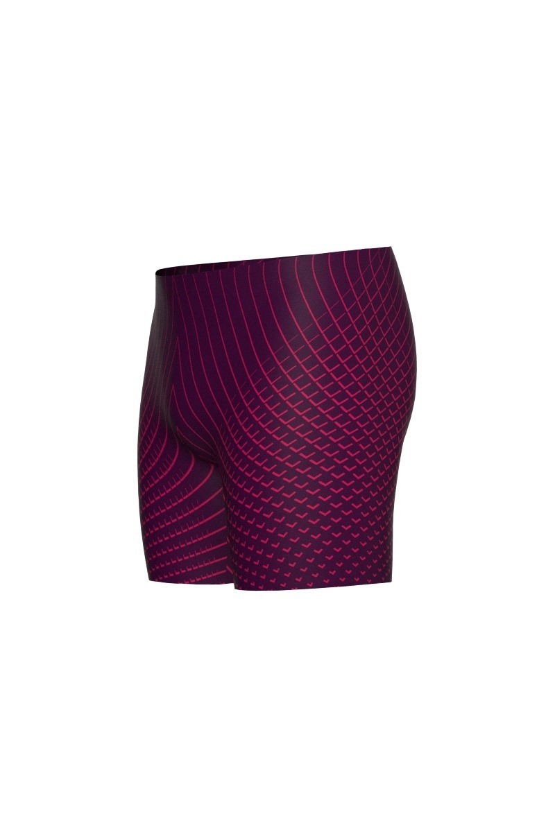 1/4 View - Pulse - Men's ballet shorts, Plum