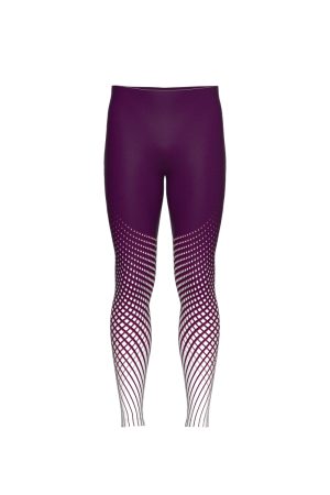 Front View - Men's, Cadence dance tights, Plum