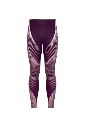 Front View - Flux - Men's, ballet tights, Plum