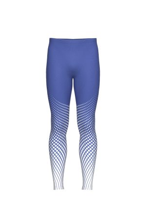 Front View - Men's, Cadence dance tights, Blue