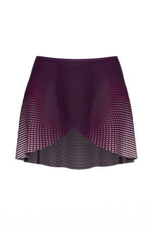 Font View - Cadence - ballet wrap skirt, Plum