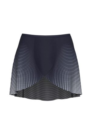 Front View - Cadence - ballet skirt, Navy